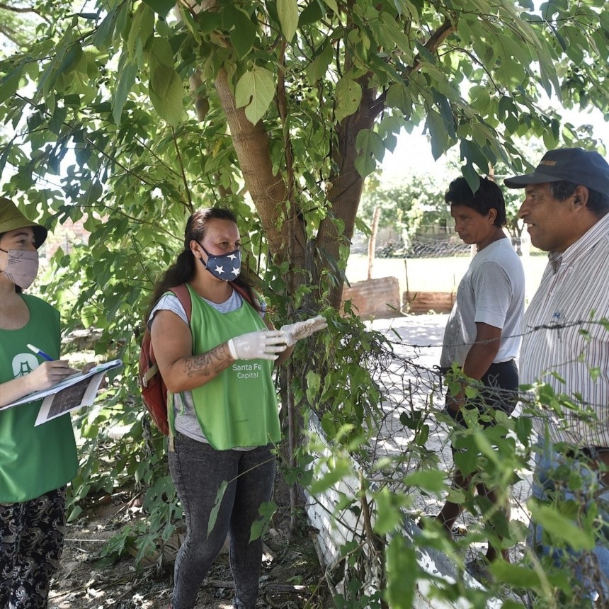 Continúa la campaña de descacharrado barrio por barrio
