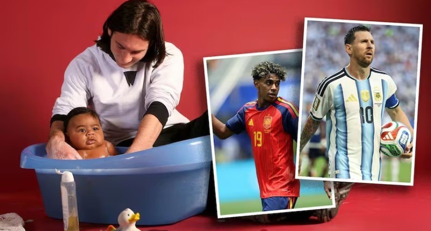 &iquest;La foto que predijo la final del Mundial? La historia de cuando Messi ba&ntilde;&oacute; a Yamal cuando era beb&eacute;